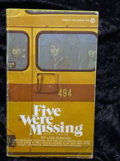 Five Were Missing formerly Ranson by Lois Duncan