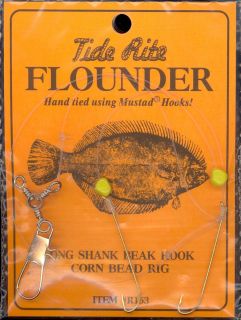 12 Rigs Flounder Long Beak Hook Corn Bead Rig R153