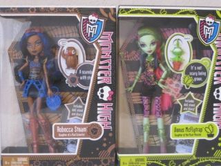Monster High Dolls Robecca Steam Venus Mcflytrap Lot of 2 New in Boxes