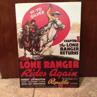 Lone Ranger Tin Wall Sign Home Decor 10 x 14