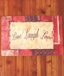 New 26 Live Laugh Love Cushion Mat Country Kitchen Home Decor