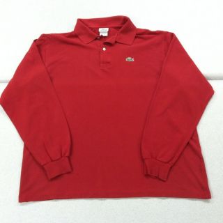 Lacoste Long Sleeve Polo Shirt Mens 8 XXL