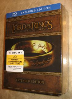 The Lord of the Rings Trilogy Blu ray Newest Extended Edition 15 Discs