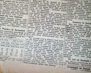 Longview TX Race Riot Gregg County Texas 1919 Newspaper