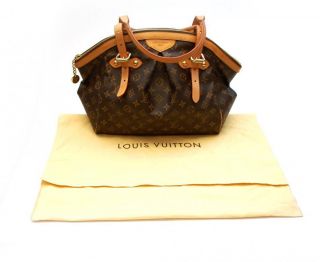 Louie Vuitton Tivoli GM Monogram Canvas Tote Handbag MSRP 1 670 w Dust