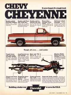 1973 Chevrolet Cheyenne Pickup Truck Classic Print Ad