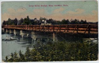 1912 Loup River BRDG Arcadia NE Nebraska Ord Loup City