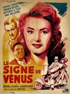 Sign of Venus 1956 Sophia Loren Great French Art 24x33