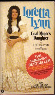 Loretta Lynn Coal Miners Daughter Warner Books 1976