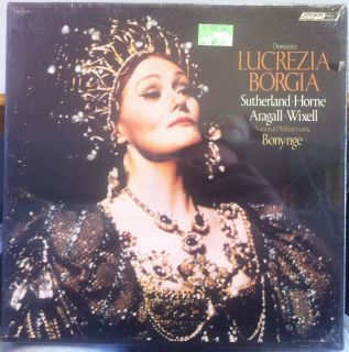 Bonynge Donizetti Lucrezia Borgia 3 Box LP SEALED OSA 13129 London UK