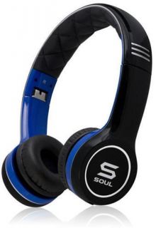 Soul SL100UB Headphones by Ludacris Blue Black Brand New