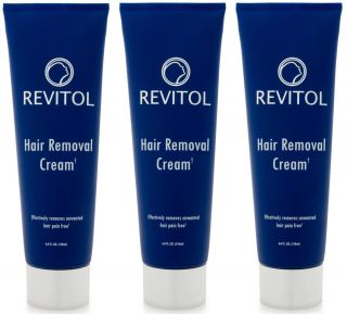 Revitol Hair Removal Cream Lotion Remove Unwanted Hair 3 Bottles