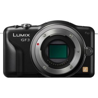 Panasonic Lumix DMC GF3 Digital Camera Black Body Only 5025232637782