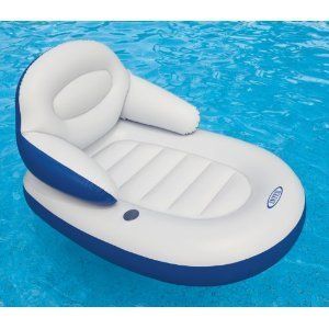 Intex Comfy Water Lounge Swimming Pool Float Inflatable Floating Chair
