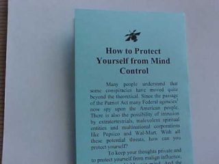 Proper Folding and Wear of The Tin Foil Hat Pamphlet