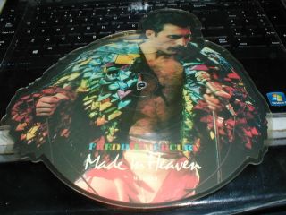 Queen Freddie Mercury Made in Heaven RARE Shaped Picture Disc 1985