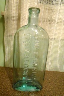 Vintage 1910 Light Blue Bottle Lydia E Pinkhams Vegetable Compound 14