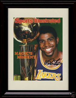 Magic Johnson Sports Illustrated Autograph Print Lakers