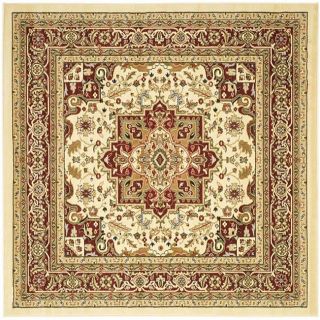 Lyndhurst Ivory Red Area Rugs 8 Square