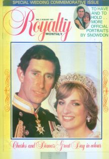 Princess Diana Royalty Magazine Royal Wedding ISSUE1981