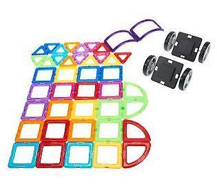Magformers Cruisers Extreme 44pc Magnetic Building Set w 2 Wheels
