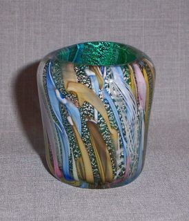 Magnif Vintage Murano Glass Toothpick Cigarette Holder Vase End Of Day