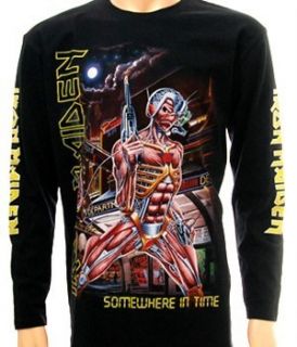 Iron Maiden Rock T Shirt Long Sleeve L S Sz M CA Heavy Metal Punk The