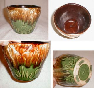 Antique Exc Cond Small Scarce Size McCoy Art Pottery Jardiniere
