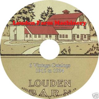 Louden Farm Machinery Catalogs 74 Louden Barn Plans DVD