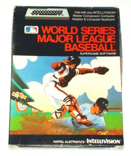 Intellivision World Series Major League Baseball Very RARE