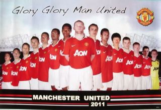 Manchester United 2011 Soccer Poster Glory Glory Man