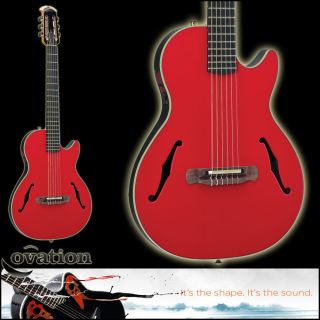 Ovation YM63 RC Yngwie Malmsteen Red Acoustic Electric Nylon String