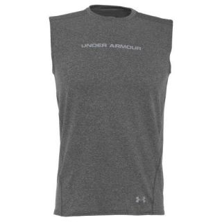 Mens Size Small Under Armour HeatGear Touch Fitted Sleeveless Crew