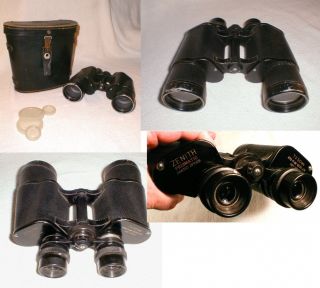 Vintage Zenith 7x50 Prismatic Binoculars NBT 13082 372 FT At 1000