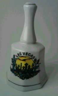 Porcelain Las Vegas Souvenir Bell