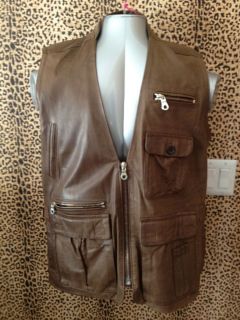 Bergdorf Goodman Leather Vest