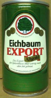 Eichbaum Export Altgold CS Beer Can Mannheim Germany