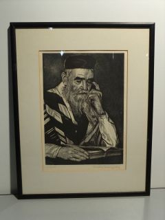 At Prayer Etching by Joseph Margulies Signed Limited Edition AAA