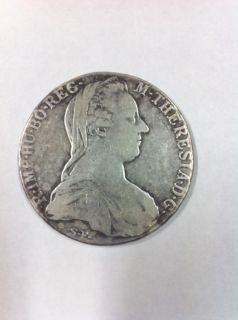 1780 Maria Theresa Thaler Coin SF Archid Avst