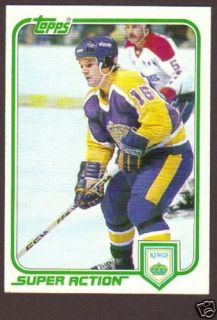 1981 82 Topps Hockey Marcel Dionne 125 La Kings NM MT