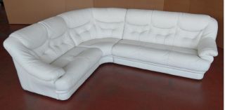 Malaga Traditional Made in Italy Full Leather Sectional Sofa