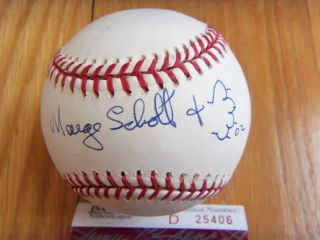 Marge Schott Signed MLB Baseball JSA Authenticated