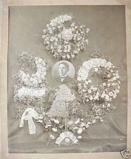 Antique Chief Fireman Funeral Picture Malinta Oh