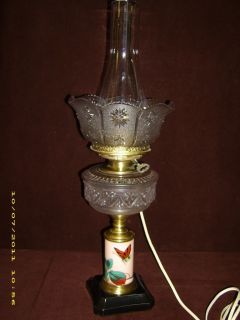Antique Composite Metal Oil Lamp C 1880s Early 1900S
