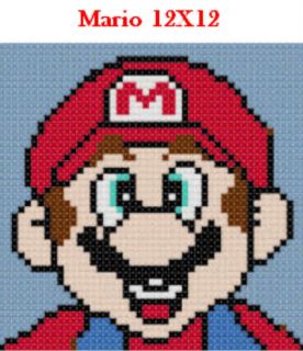Pick 1 Mario Friends 12x12 Latch Hook Kits Message Me with Choice Free