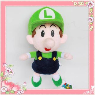 Nintendo Super Mario Brothers Figure Plush Toy Baby Luigi Stuffed