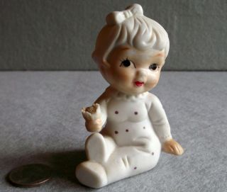 Vintage Uogc Baby Girl Nursery Figurine Very Nice Adorable Decor