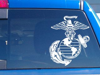 Large Marine Corps Emblem 2 Vinyl Decal Sticker Color High Quality