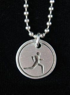 Marathon Jewelry Runner Necklace Men Women 0977BC