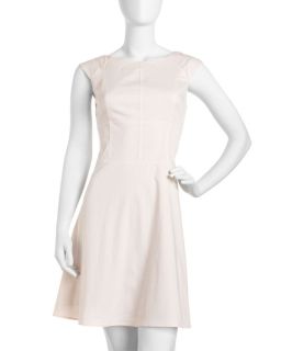 Marc New York by Andrew Marc Cap Sleeve Seamed Dress
